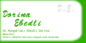 dorina ebedli business card